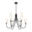 Savoy House Cameron 9-Light Chandelier, Matte Black