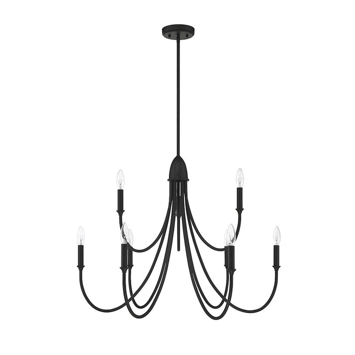 Savoy House Cameron 9-Light Chandelier, Matte Black