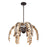 Savoy House Grecian 6Lt Chandelier, Champagne Mist/Coconut Shell