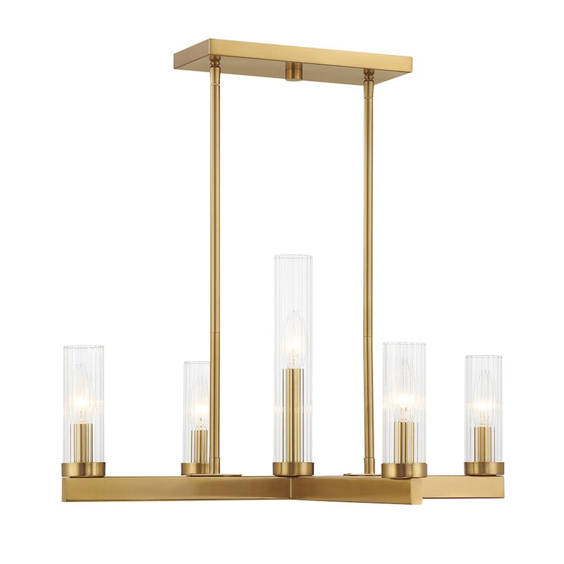 Savoy House Carina 5-Light Chandelier, Warm Brass