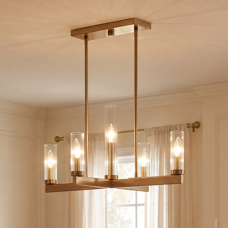 Savoy House Carina 5-Light Chandelier, Warm Brass