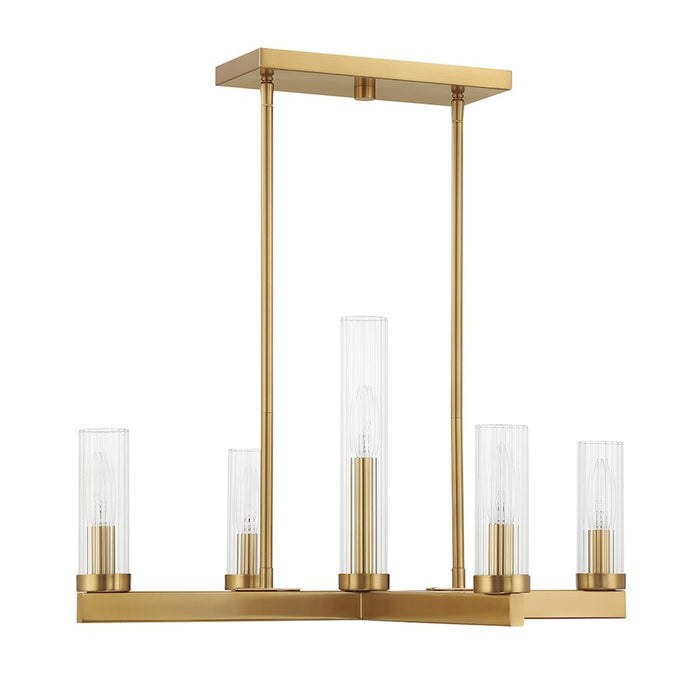 Savoy House Carina 5-Light Chandelier, Warm Brass