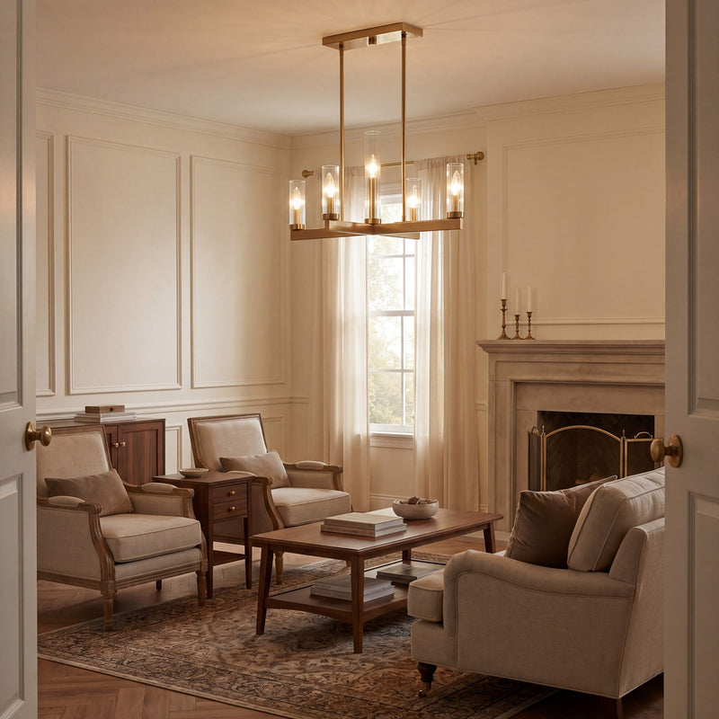 Savoy House Carina 5-Light Chandelier, Warm Brass