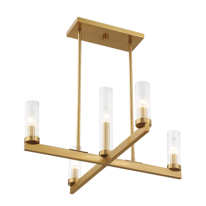 Savoy House Carina 5-Light Chandelier, Warm Brass