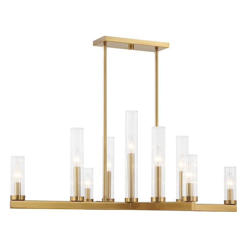 Savoy House Carina 9-Light Chandelier, Warm Brass