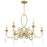 Savoy House Fairchild 6-Light Chandelier, Warm Brass