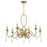 Savoy House Fairchild 6-Light Chandelier, Warm Brass