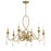 Savoy House Fairchild 6-Light Chandelier, Warm Brass