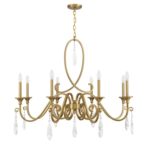 Savoy House Fairchild 8-Light Chandelier, Warm Brass