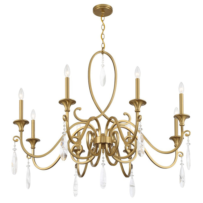 Savoy House Fairchild 8-Light Chandelier, Warm Brass