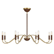 Savoy House Abeline 8 Light Chandelier, Warm Brass - 1-2748-8-322