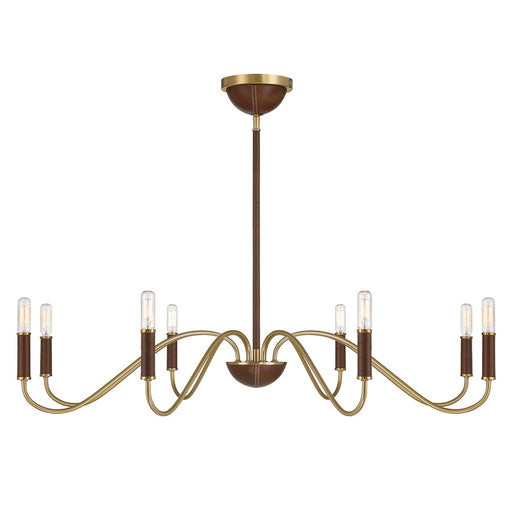 Savoy House Abeline 8 Light Chandelier, Warm Brass - 1-2748-8-322