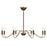 Savoy House Abeline 8 Light Chandelier, Warm Brass