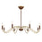 Savoy House Abeline 8 Light Chandelier, Warm Brass