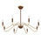 Savoy House Abeline 8 Light Chandelier, Warm Brass