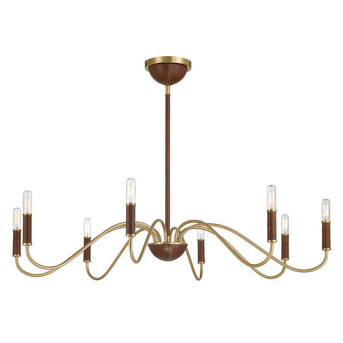 Savoy House Abeline 8 Light Chandelier, Warm Brass