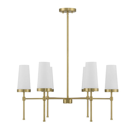 Savoy House Haynes 6-Light Chandelier, Warm Brass