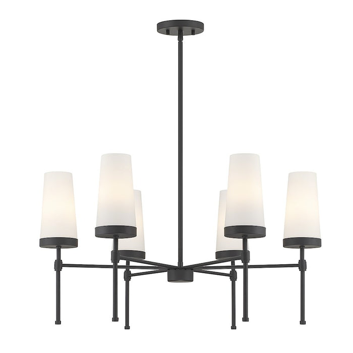 Savoy House Haynes 6-Light Chandelier, Matte Black