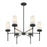 Savoy House Haynes 6-Light Chandelier, Matte Black