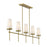 Savoy House Haynes 5-Light Linear Chandelier, Warm Brass