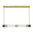 Savoy House Farrell 1Lt Lin Chandelier, White, Warm Brass