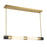 Savoy House Farrell 1Lt Lin Chandelier, White, Warm Brass