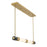 Savoy House Farrell 1Lt Lin Chandelier, White, Warm Brass