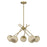 Savoy House Jasper 5 Lt Chandelier, Spun, Warm Brass