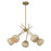 Savoy House Jasper 5 Lt Chandelier, Spun, Warm Brass