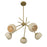 Savoy House Jasper 5 Lt Chandelier, Spun, Warm Brass