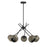 Savoy House Jasper 5 Lt Chandelier, Spun, Matte Black