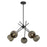 Savoy House Jasper 5 Lt Chandelier, Spun, Matte Black