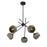 Savoy House Jasper 5 Lt Chandelier, Spun, Matte Black