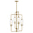 Savoy Essentials Holton 4Lt 28" Chandelier, Brass/Clear Ribbed - 1-3023-4-322