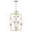 Savoy Essentials Holton 4Lt 28" Chandelier, Brass/Clear Ribbed