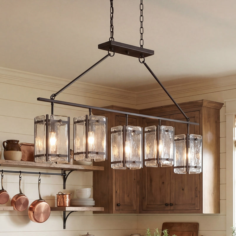 Savoy House Glenwood 5-Light Linear Chandelier, English Bronze