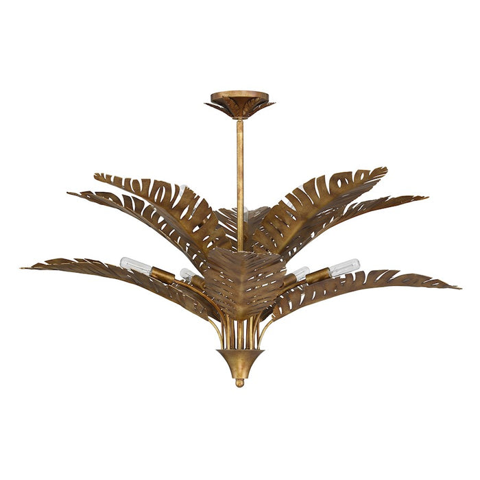Savoy House Palmera 10 Light Chandelier, Gold Vein
