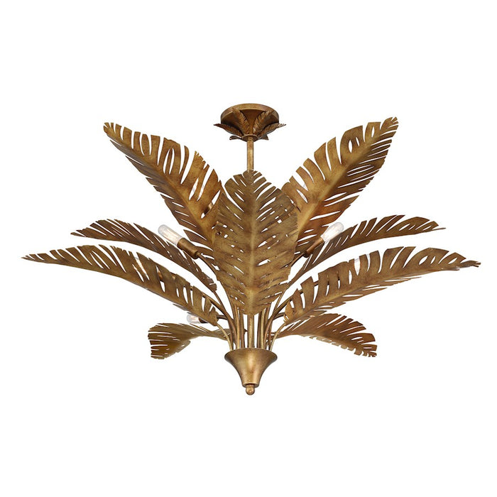 Savoy House Palmera 10 Light Chandelier, Gold Vein
