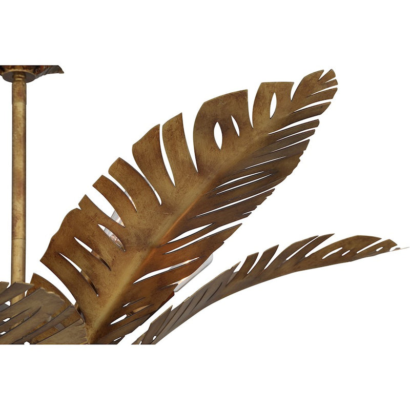 Savoy House Palmera 10 Light Chandelier, Gold Vein