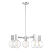 Savoy House Wright 5-Light Chandelier, Chrome - 1-3073-5-11