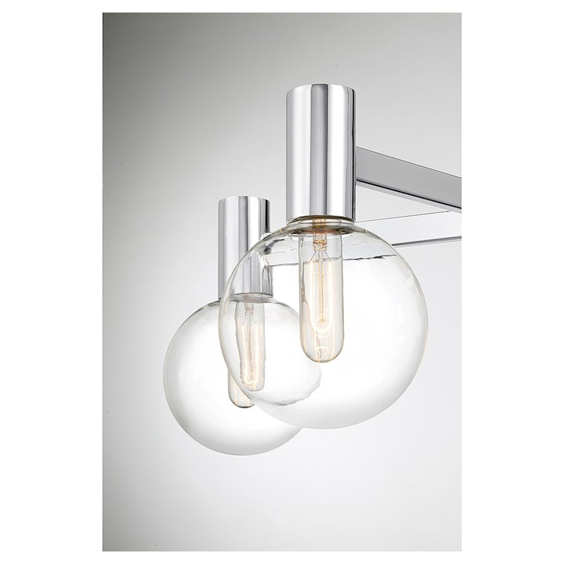 Savoy House Wright 5-Light Chandelier, Chrome