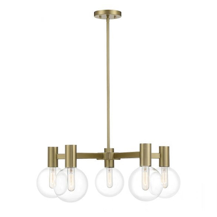 Savoy House Wright 5-Light Chandelier, Warm Brass - 1-3073-5-322