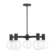 Savoy House Wright 5-Light Chandelier, Matte Black - 1-3073-5-89
