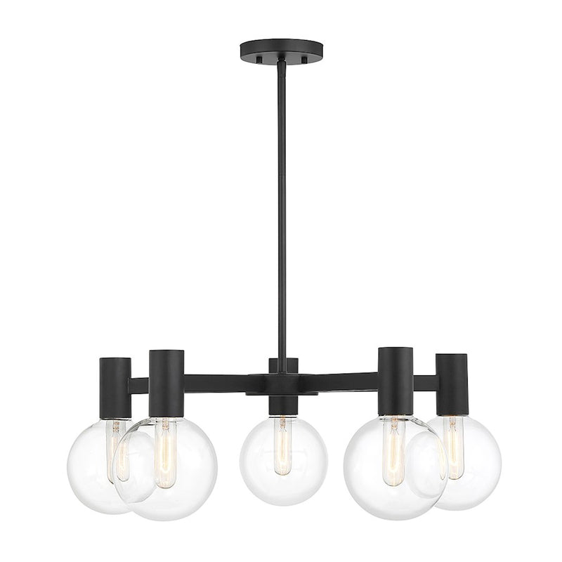 Savoy House Wright 5-Light Chandelier, Matte Black