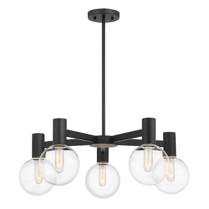 Savoy House Wright 5-Light Chandelier, Matte Black