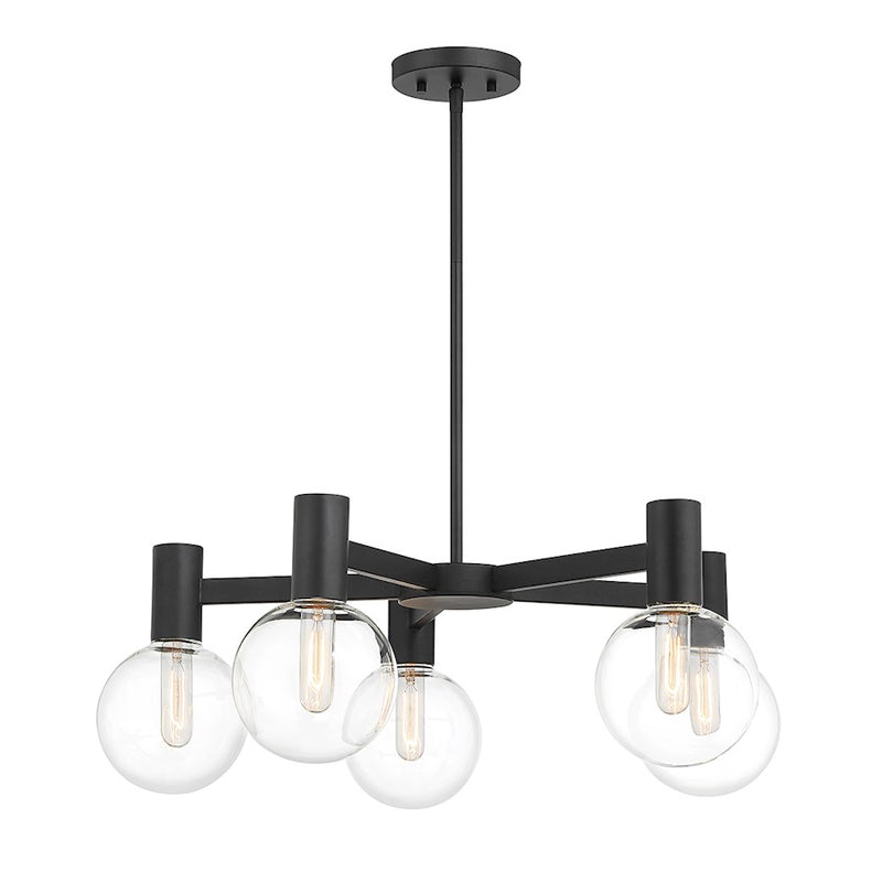 Savoy House Wright 5-Light Chandelier, Matte Black