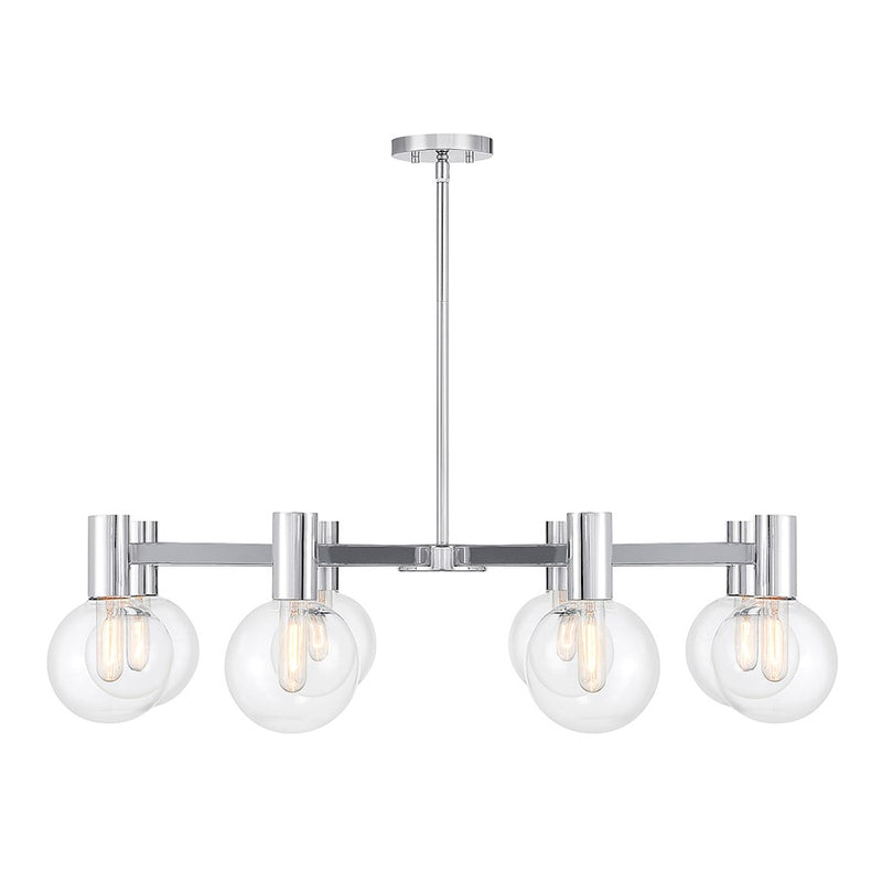 Savoy House Wright 8-Light Chandelier, Chrome