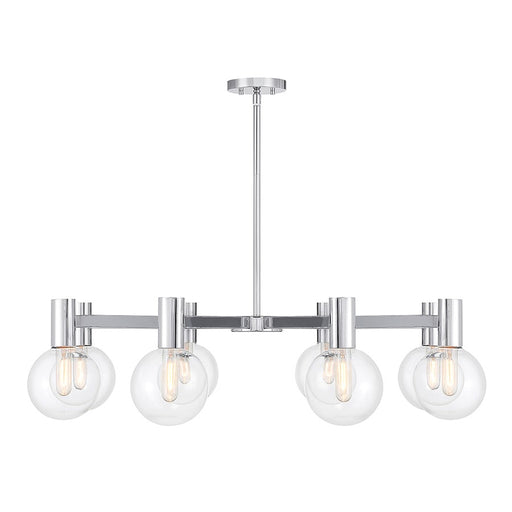 Savoy House Wright 8-Light Chandelier, Chrome - 1-3074-8-11