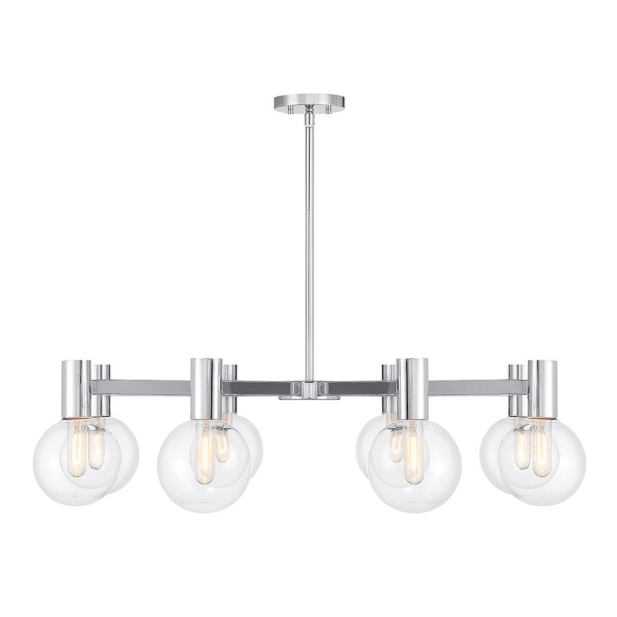 Savoy House Wright 8-Light Chandelier, Chrome - 1-3074-8-11