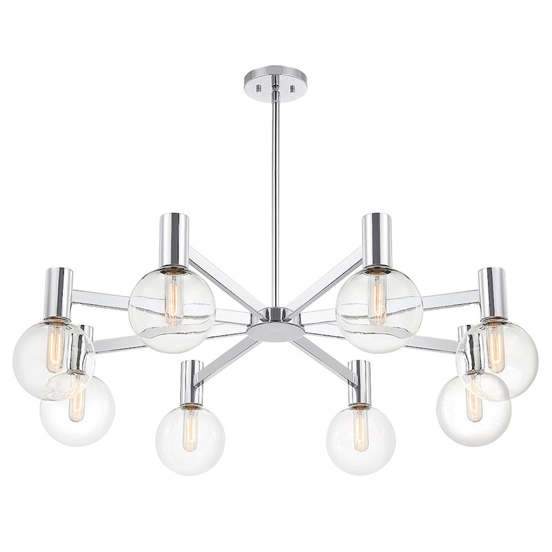 Savoy House Wright 8-Light Chandelier, Chrome